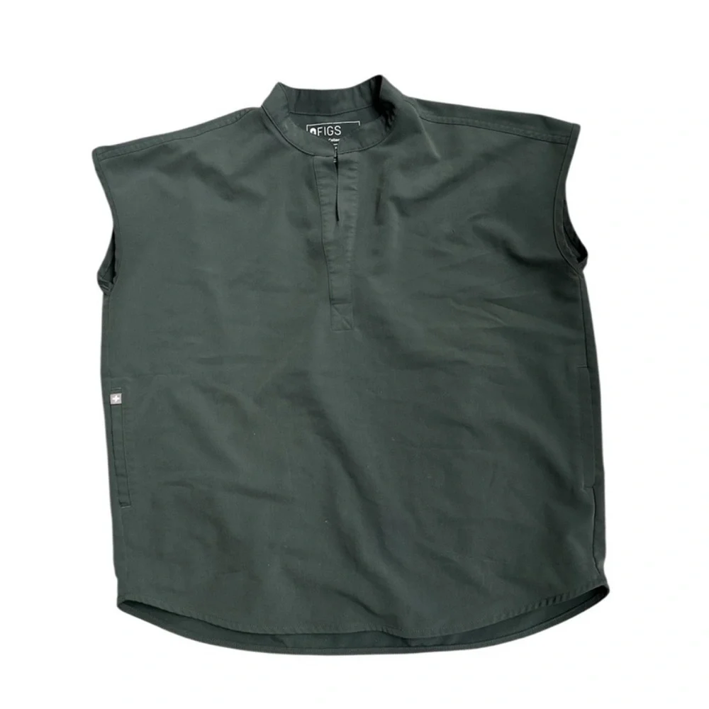 Figs women's Dark Green scrub Top - Picture 1 of 3